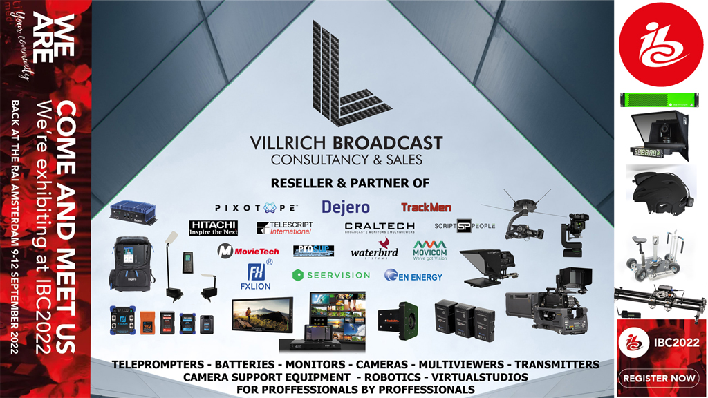 Villrich Broadcast offers an abundance of Products at IBC 2022